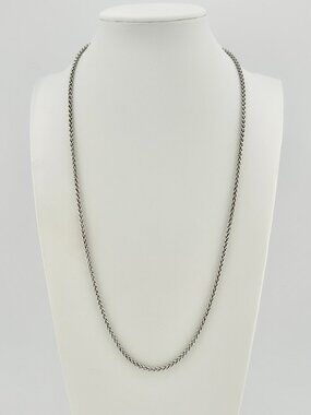 David Yurman Wheat Chain Necklace in Sterling Silver - 2.5mm - 22"